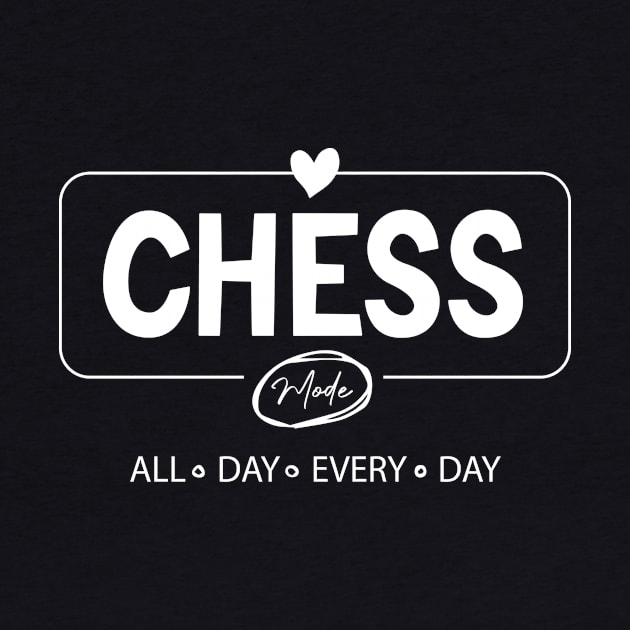 chess all day every day t-shirt by Medo desinge